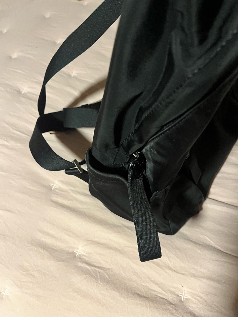 kate spade black nylon backpack with gold logo - Picture 4 of 5